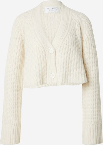 OH APRIL Knit Cardigan 'Fia' in Beige: front