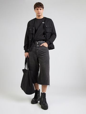 Bluză de molton 'Old Skool' de la G-STAR pe negru