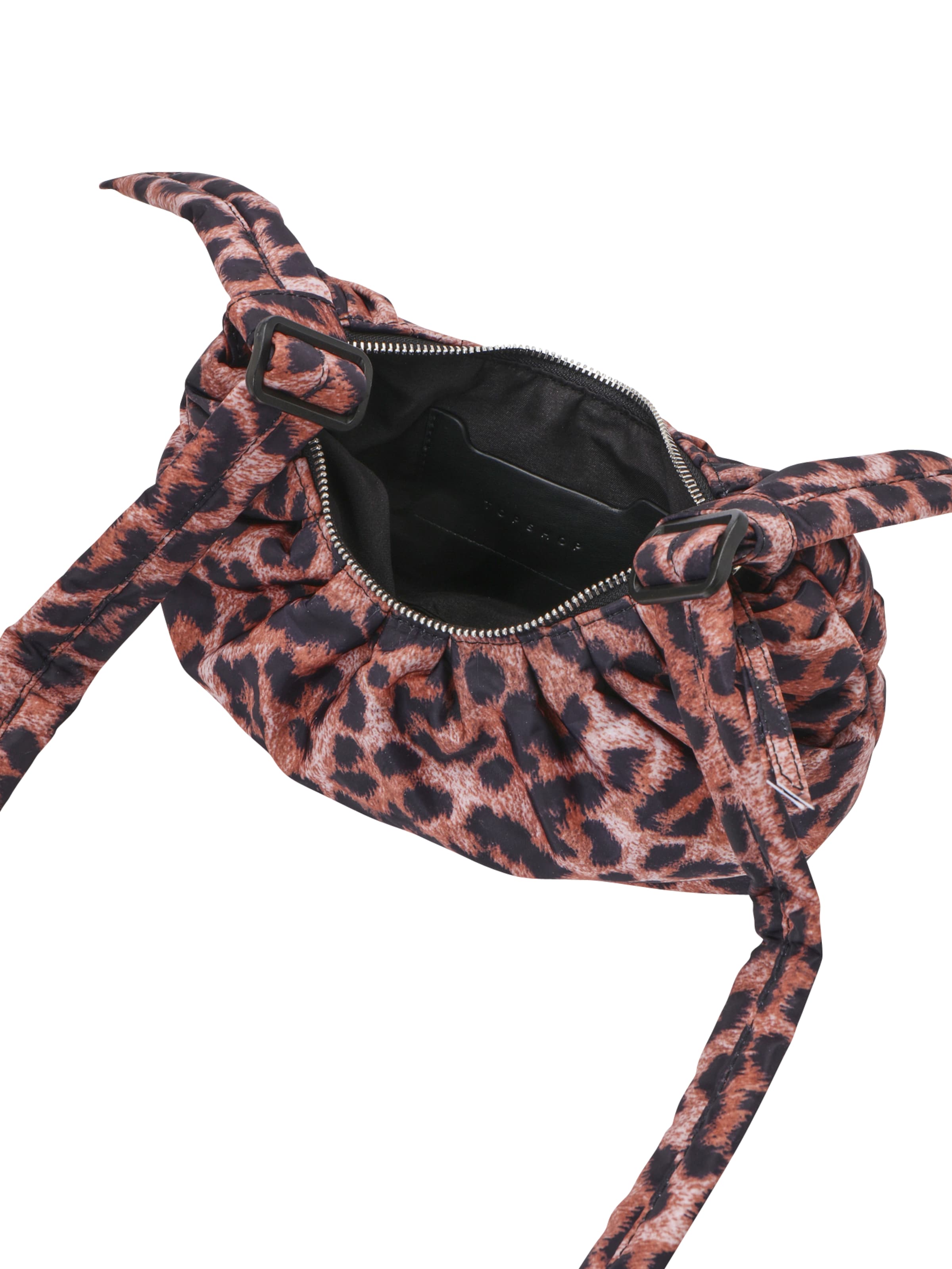 TOPSHOP Taška cez rameno 'Cian' - Hnedá