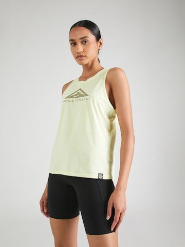 NIKE Sports Top 'TRAIL' in Green: front
