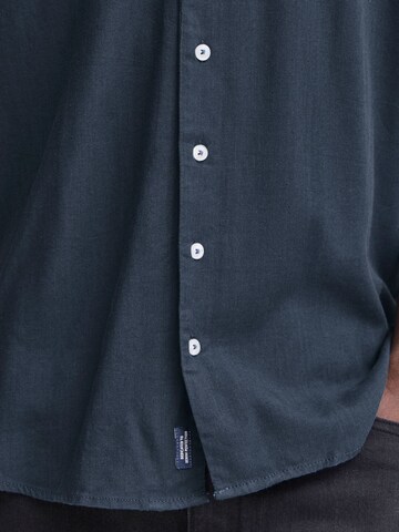 BLEND Regular fit Button Up Shirt 'Bobby' in Blue