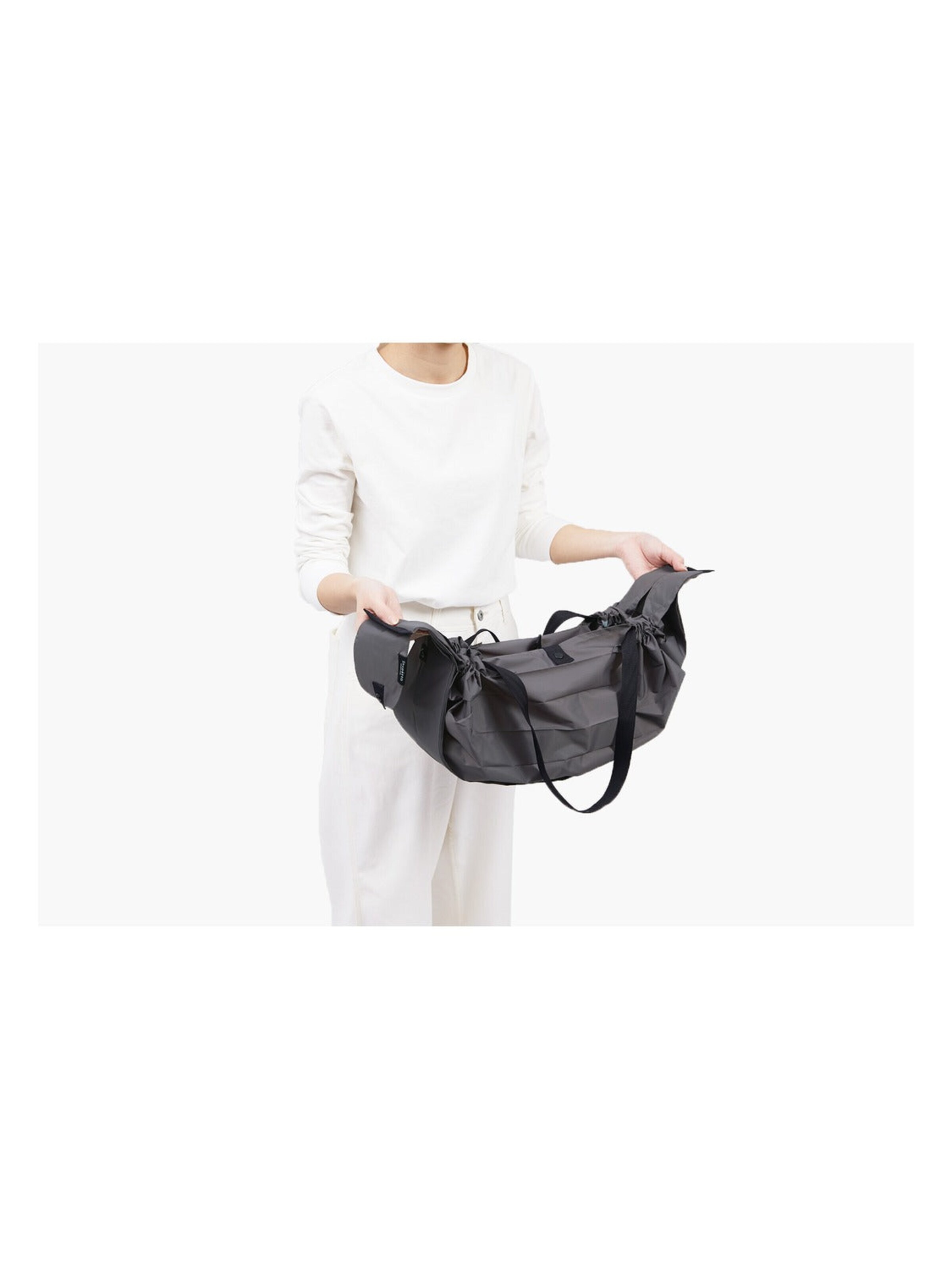Shupatto Shopper 'Compact Bag L' in Grey
