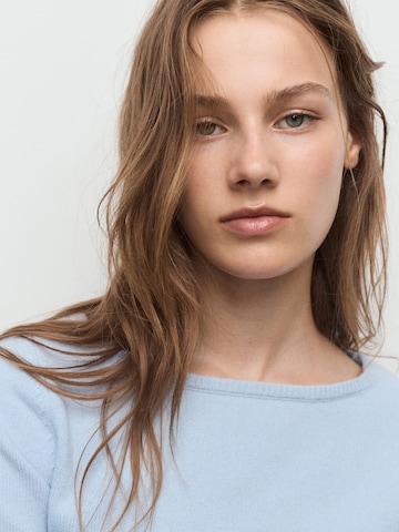 MANGO Pullover 'SEEDS' in Blau