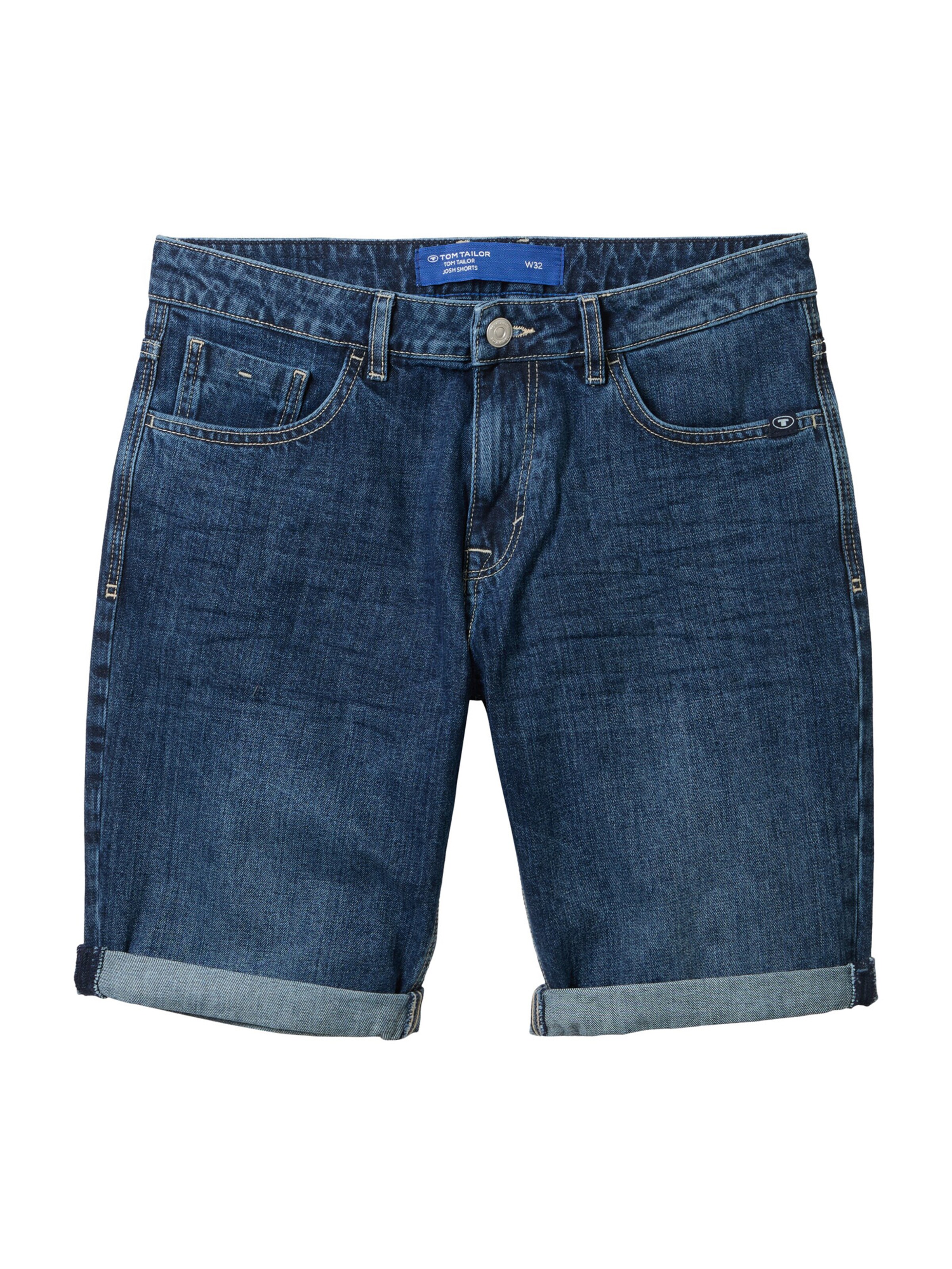 TOM TAILOR Regular Shorts 'Josh' in Blau: Vorderseite