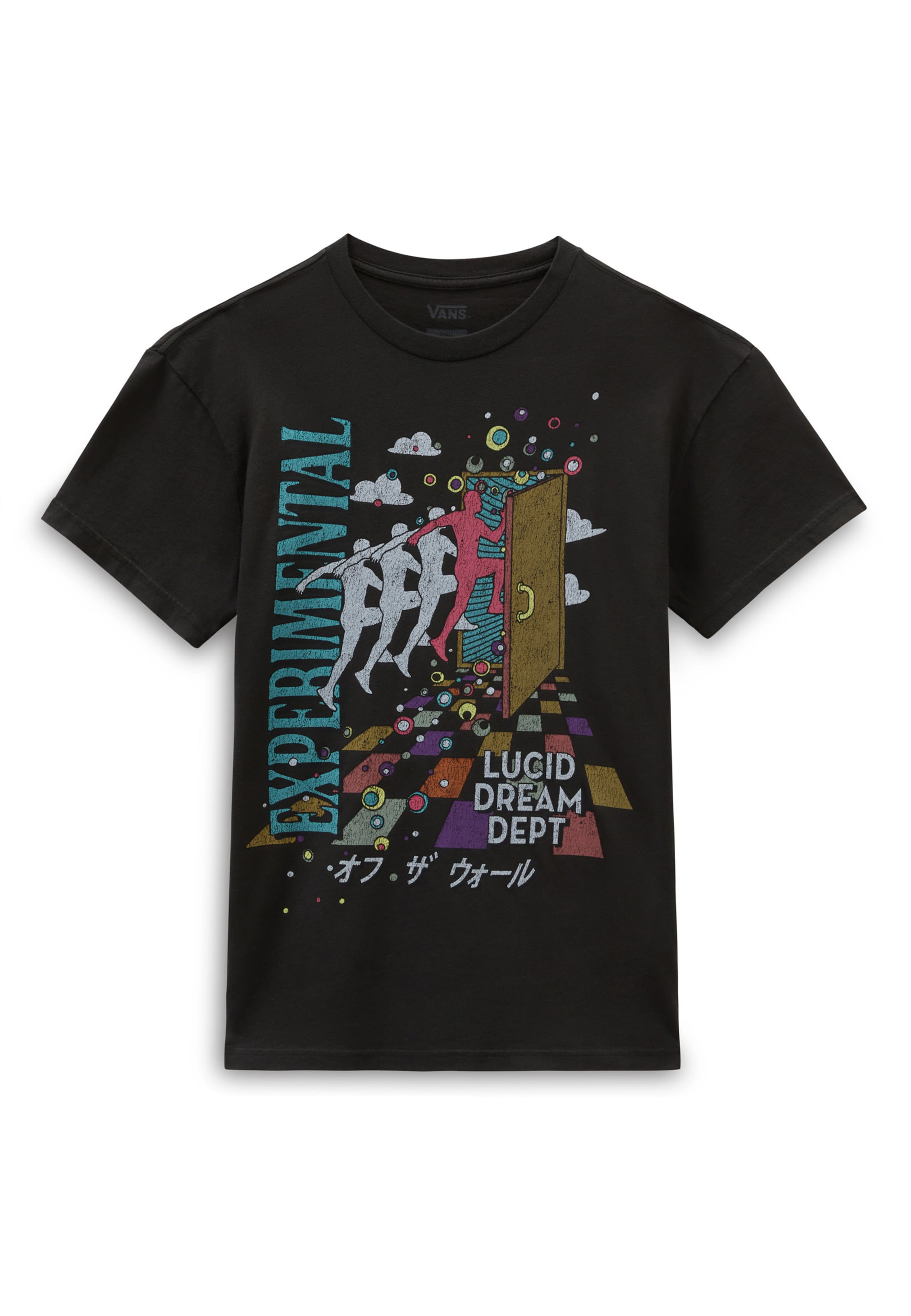 Tricou 'Vivid Dreams' de la VANS pe negru: față