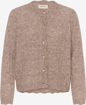 Cardigan 'Junah' Cream en marron : devant