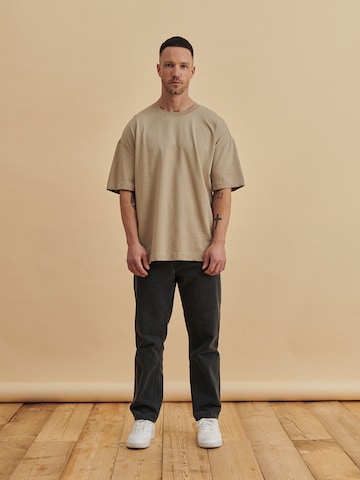 T-Shirt 'Erik' DAN FOX APPAREL en beige
