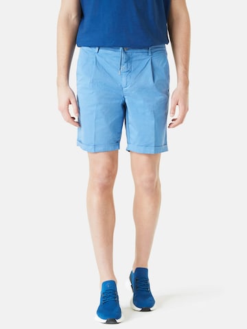 regular Pantaloni con pieghe di Boggi Milano in blu: frontale