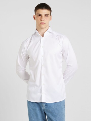 Coupe slim Chemise ETON en blanc : devant