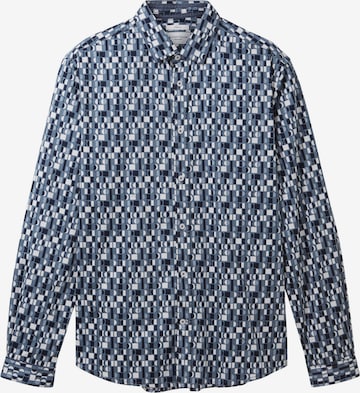 TOM TAILOR Regular fit Button Up Shirt in Blue: front