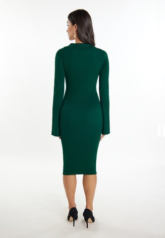 Rochie de la faina pe verde