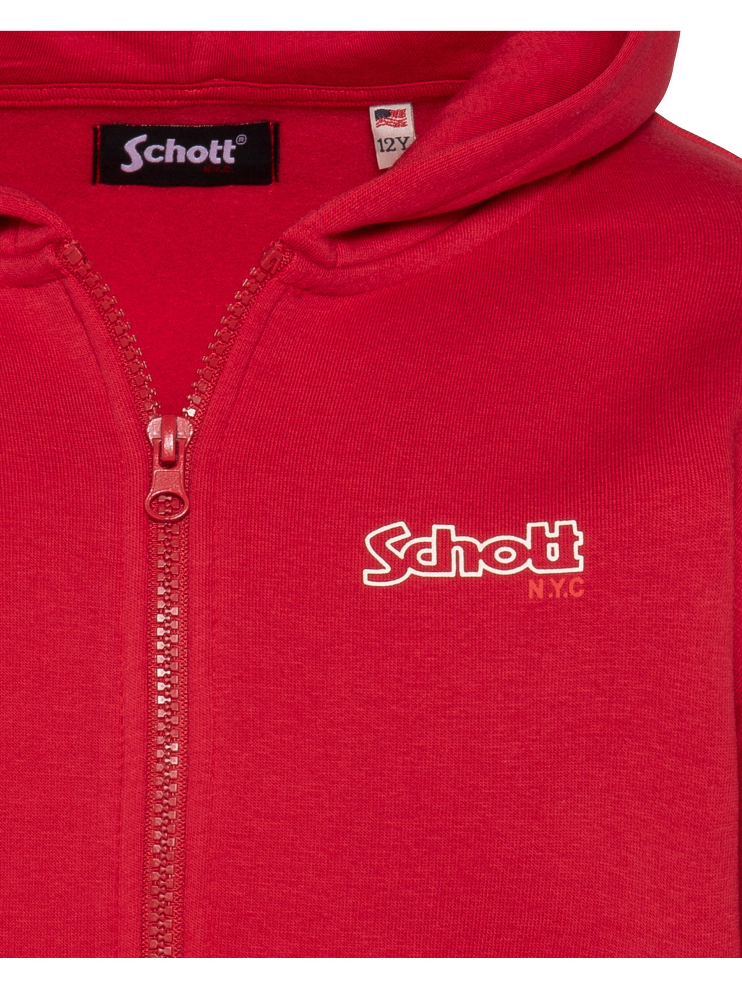 Sweat Schott NYC en rouge