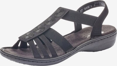 Rieker Sandale in schwarz, Produktansicht