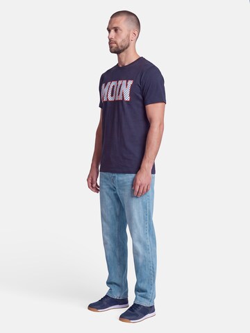 salzhaut Shirt 'Diek - Moin' in Blue: side
