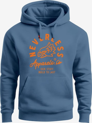 Neverless Sweatshirt 'Adler' in Blue: front