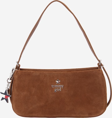Borsa a spalla di Tommy Jeans in marrone: frontale