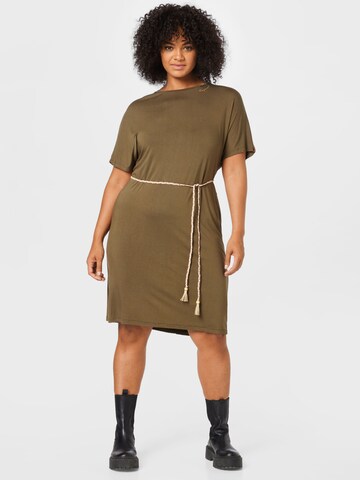 Ragwear Plus Dress 'KASS' in Green: front