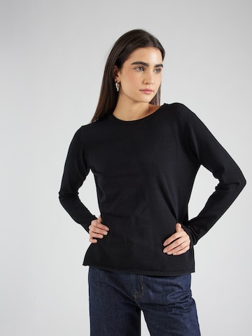 Pull-over Soft Rebels en noir : devant