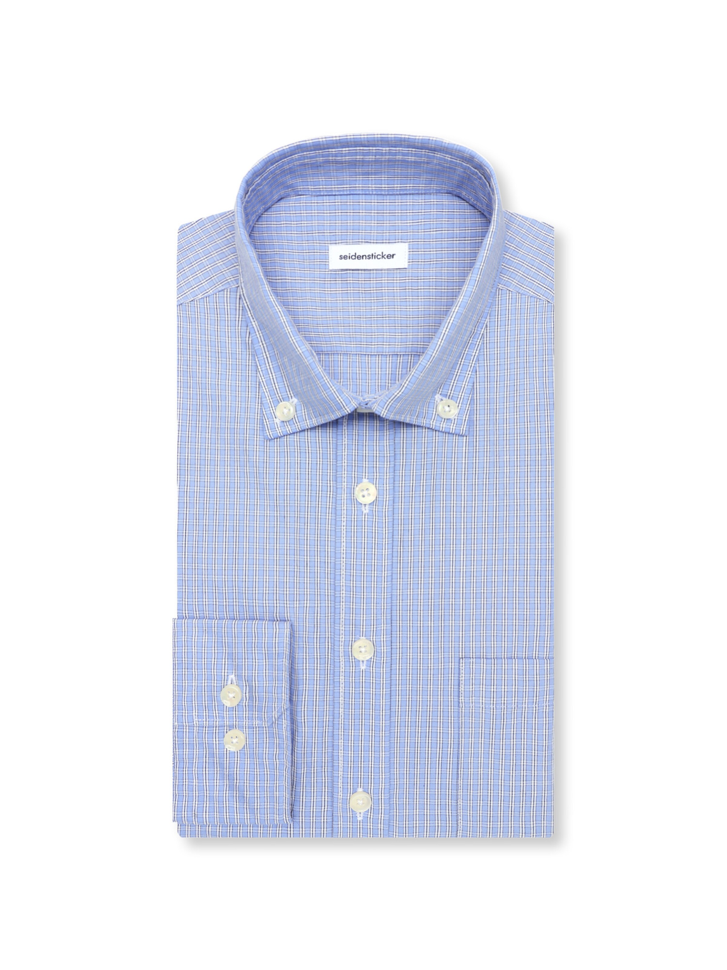 SEIDENSTICKER Regular Fit Hemd in Blau