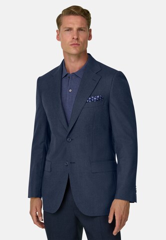 Boggi Milano Regular fit Business-colbert in Blauw: voorkant