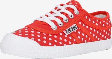 KAWASAKI Sneakers laag 'Polka' in Rood: voorkant