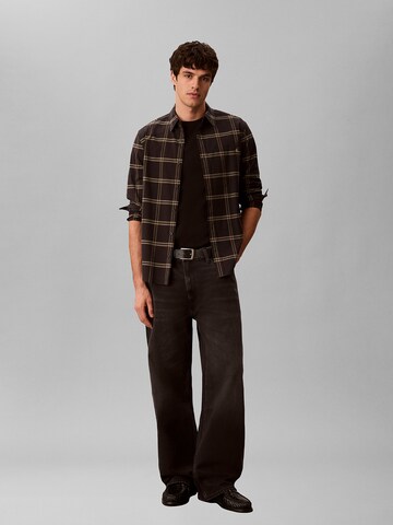 Coupe regular Chemise Calvin Klein Jeans en noir