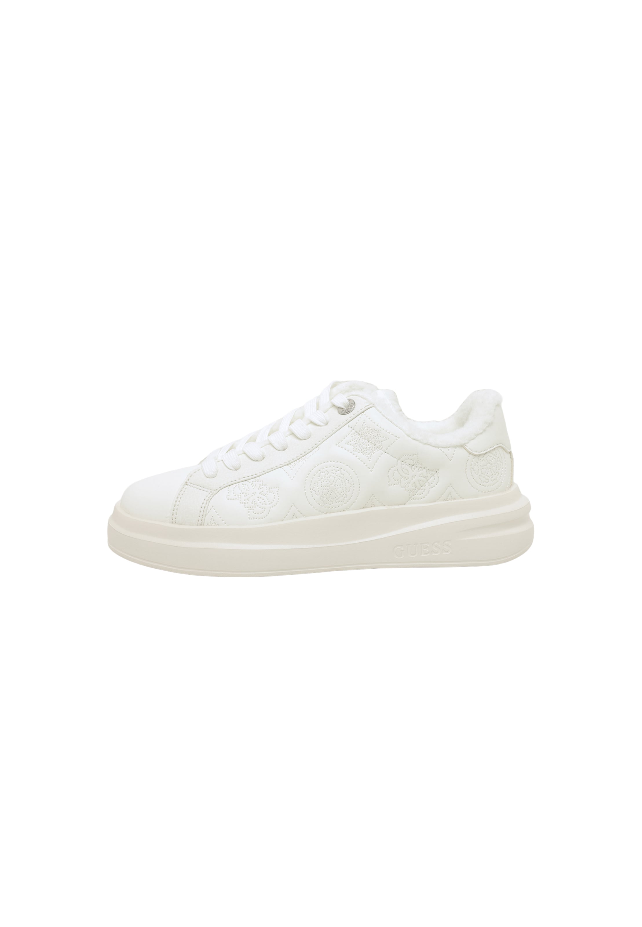 GUESS Baskets basses 'ESTRELA2' en 36 en blanc, Vue avec produit