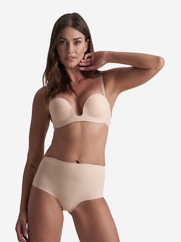 Bye Bra Shapingslip 'Low Back Mid Waist Brief' in Beige: voorkant