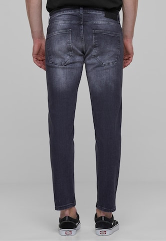 2Y Premium Tapered Jeans in Grey
