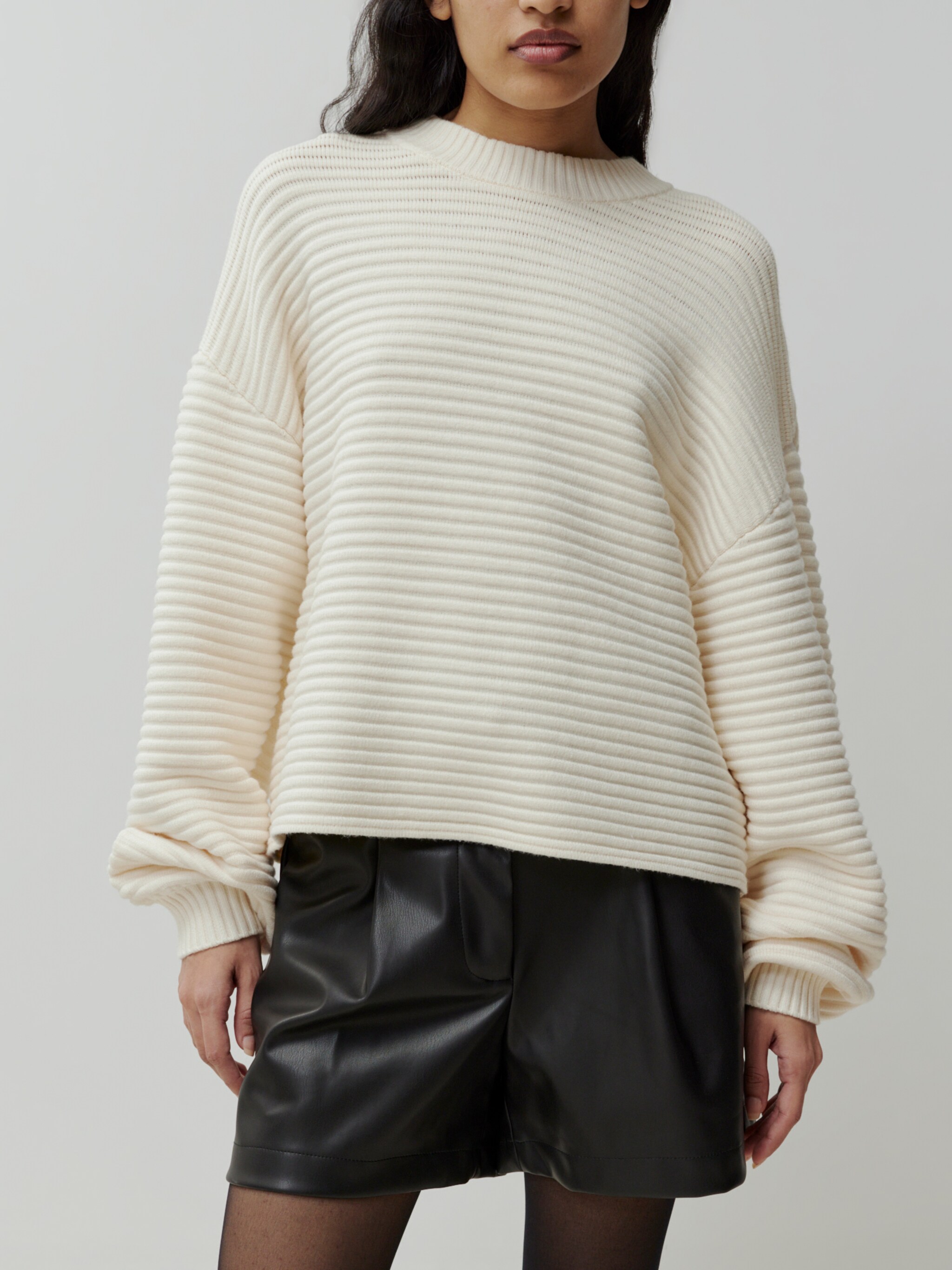 EDITED Produits Pull-over 'Everlee' blanc cassé