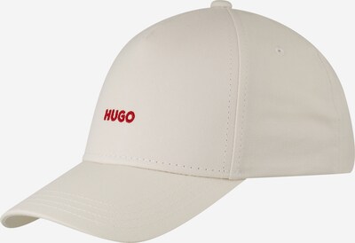 HUGO Cap 'Cara' in hellgrau / rot, Produktansicht
