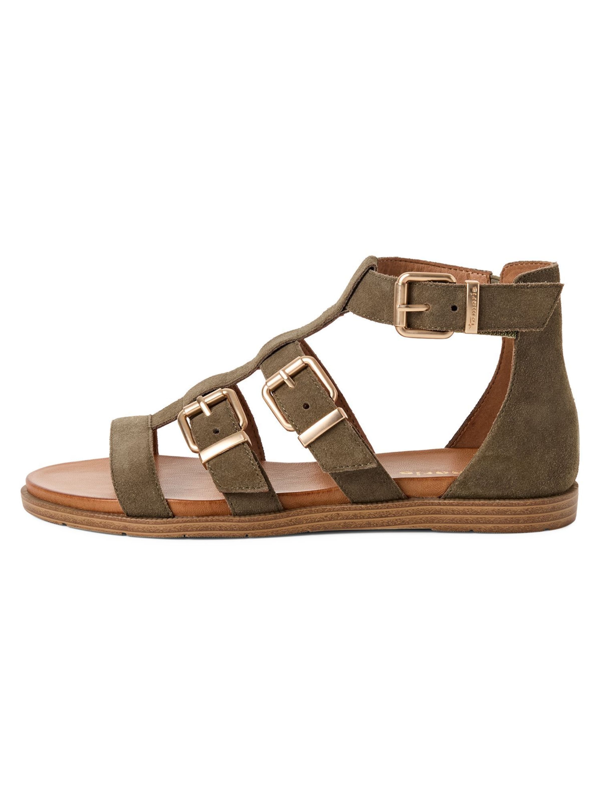 Sandales Tamaris en vert