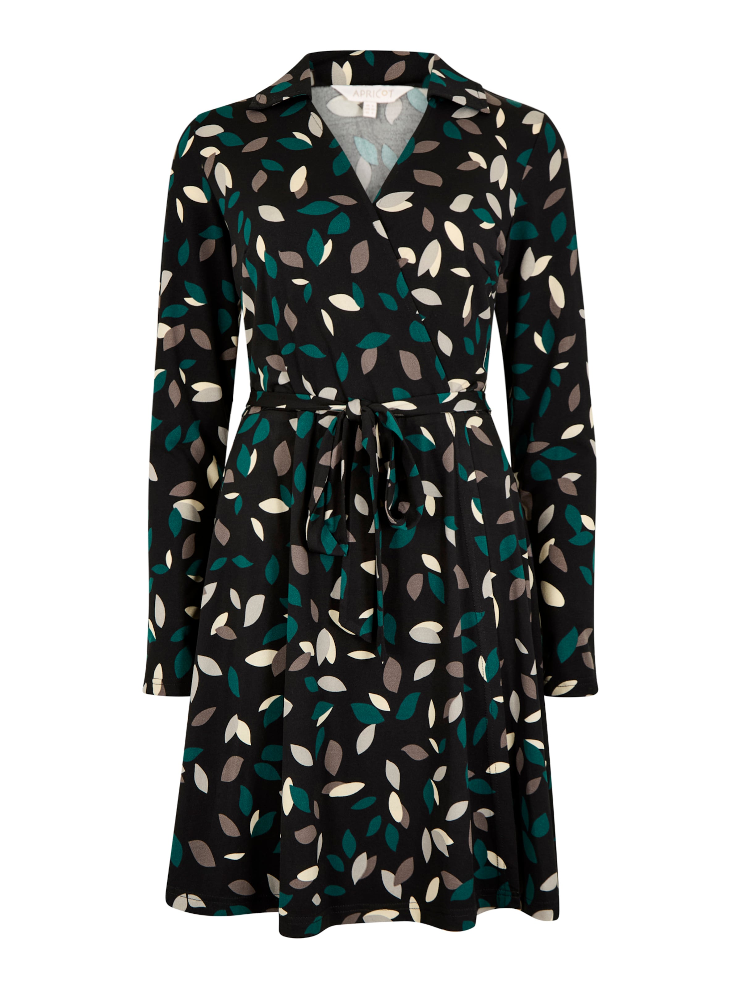 Apricot Kleid in Schwarz: Vorderseite