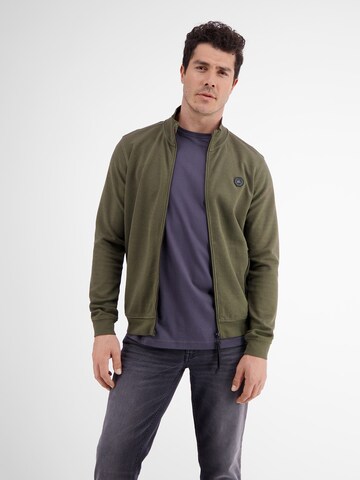 LERROS Zip-Up Hoodie in Green: front