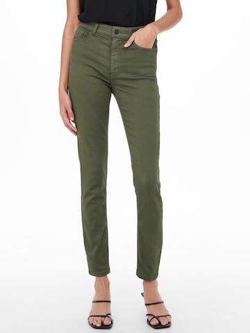 JDY Skinny Broek 'LARA' in Groen