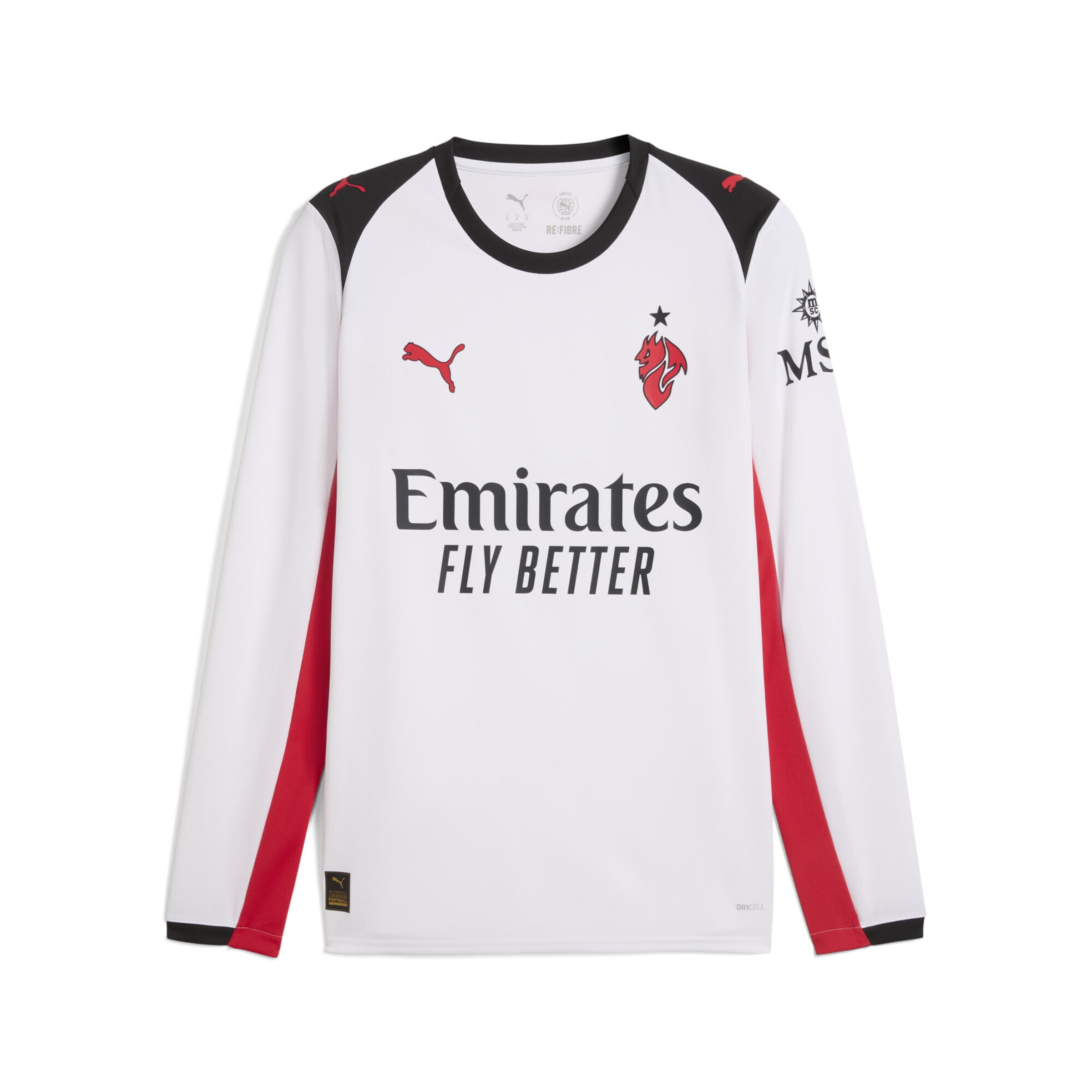 PUMA Tricot 'AC Milan 25/26' in Wit: voorkant