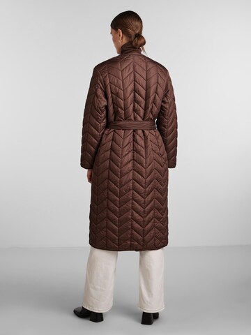 PIECES Between-Seasons Coat 'Fawn' in Brown