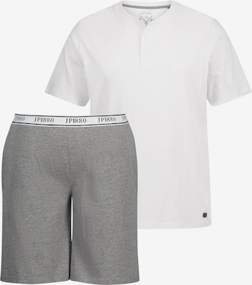 Pyjama court JP1880 en gris : devant