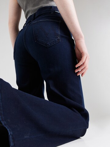 MOTHER Wide leg Jeans 'THE HUSTLER ROLLER SNEAK' in Blauw
