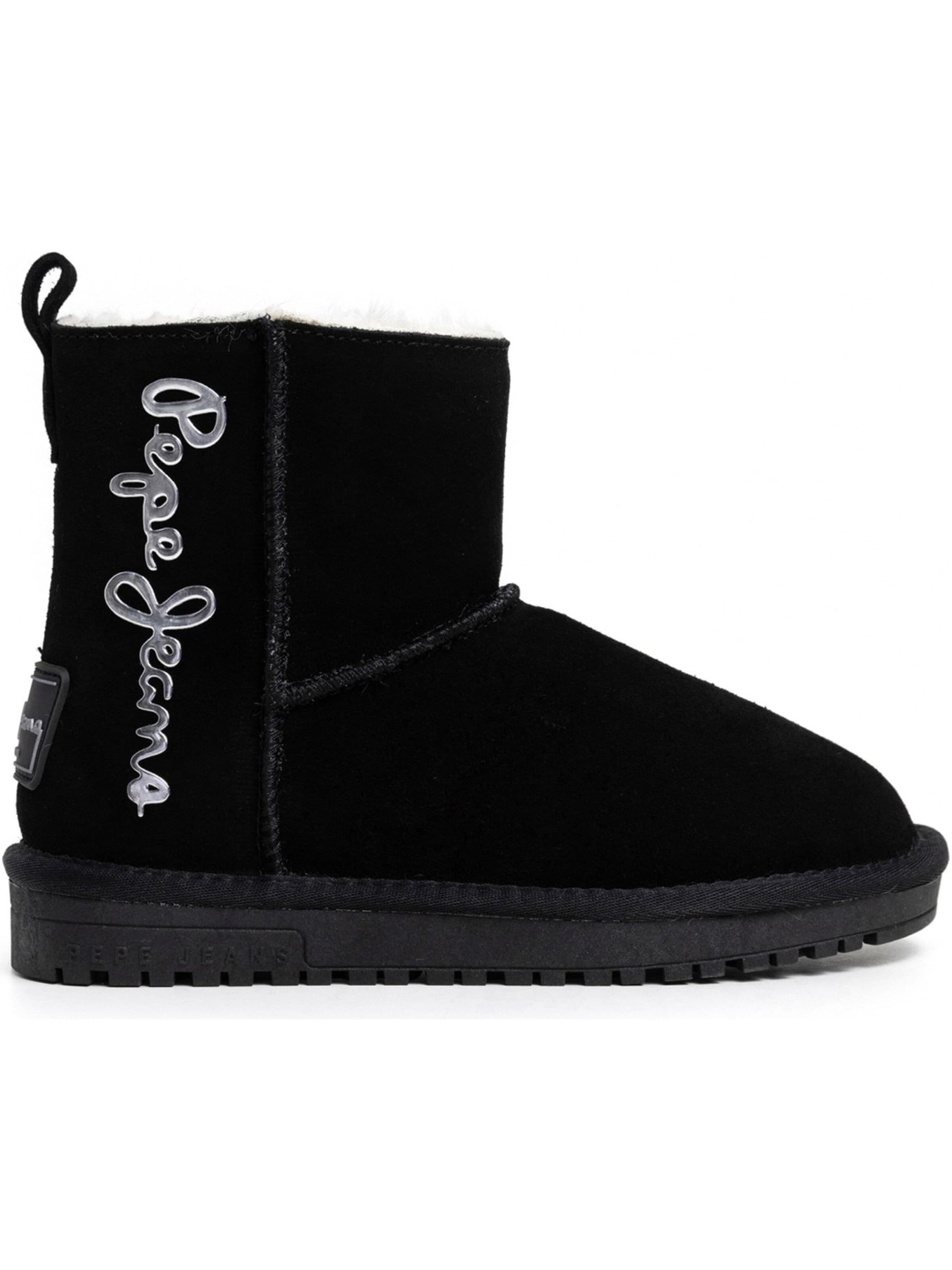Pepe Jeans Boots 'Pepe Jeans Diss Top G - Schwarz Leder' in 32 in Black, Item view