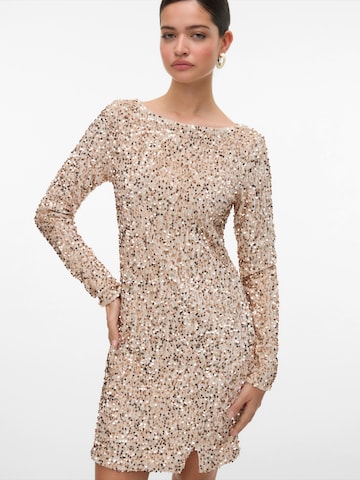 VERO MODA Cocktail dress 'VMBella' in Grey: front