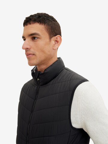 TOM TAILOR Vest in Black