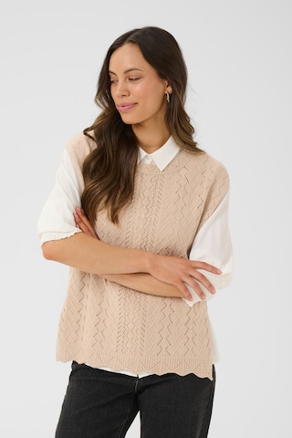 Cream Sweater 'CRGattie' in Beige: front