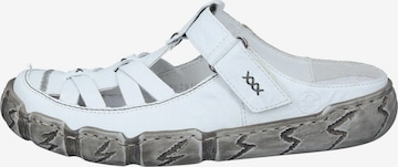 Rieker Clogs 'Basic' in White: front