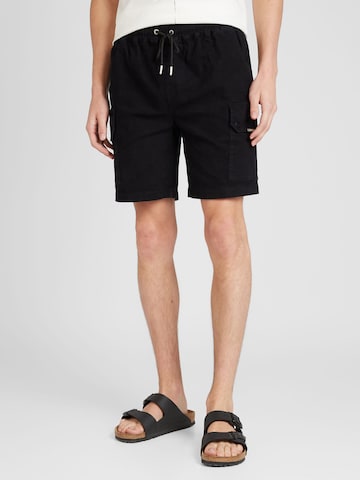 Regular Pantalon cargo 'ESSENTIEL' Sixth June en noir : devant