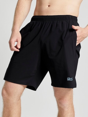 SPORTKIND Regular Workout Pants 'Performance Shorts' in Black