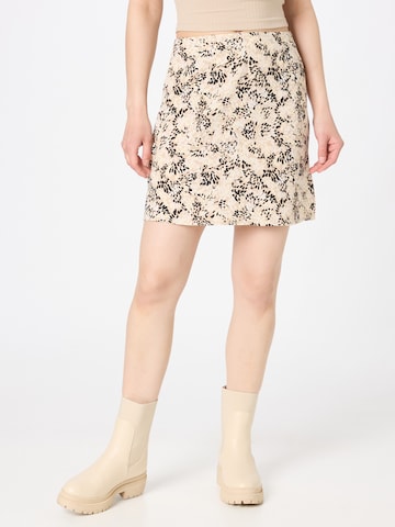 Another Label Rok 'Varme' in Beige: voorkant