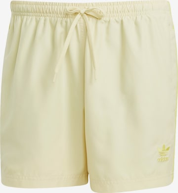 Pantaloncini da bagno 'Adicolor' di ADIDAS ORIGINALS in giallo: frontale