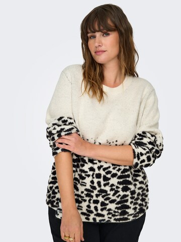 ONLY Carmakoma - Jersey 'CARRani' en beige: frente