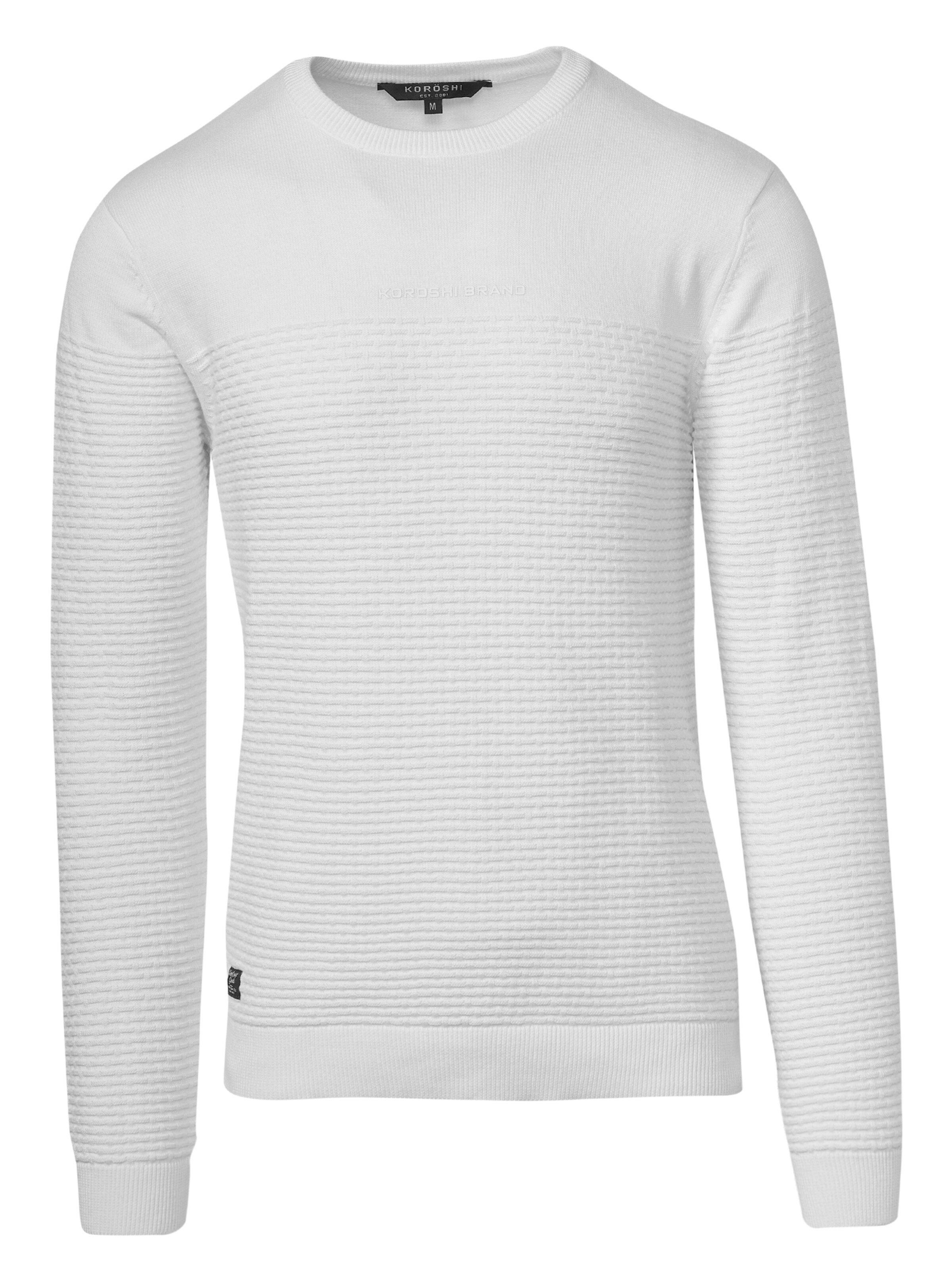 Pull-over 'Punto' KOROSHI en blanc : devant